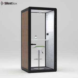 Office Solo hushed pods with padding open office hush working booth