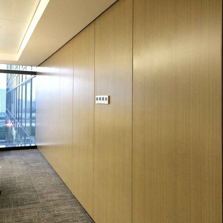 Full height used office glass partition wooden partition wall wood panel partition divider