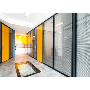 Foshan acoustic office glass partition wall office glass partition for office building