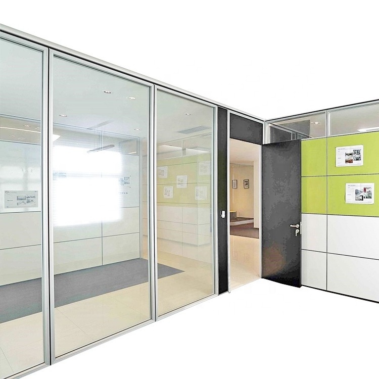 Foshan acoustic office glass partition wall office glass partition for office building