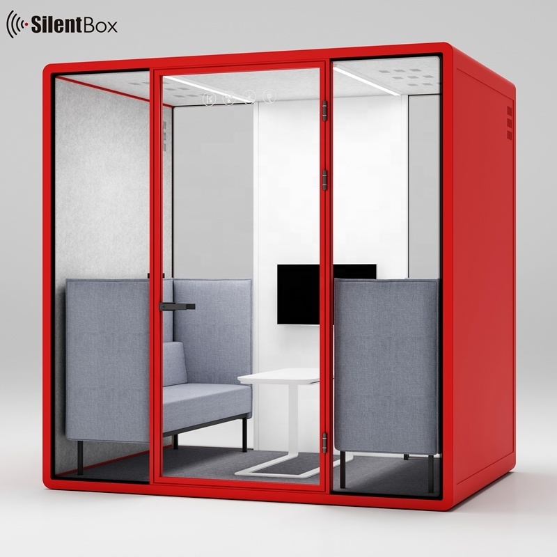 Colorful silent booth meeting Sofa portable office proof Assembled room