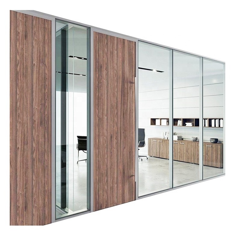 Europe Style Customized Office Cubicles Glass Cubicles Walls Operable Office Partition Glass Wall System Partition Divider Wall