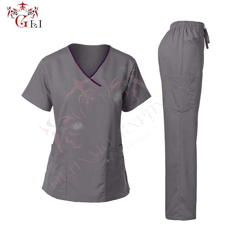 Customized Doctor Wear Dental Uniform Bleach Resistant Scrubs For Women Wholesale Price Hospital Wears