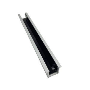 Aluminum bottom track for sliding folding doors Aluminium profile sliding door bottom track