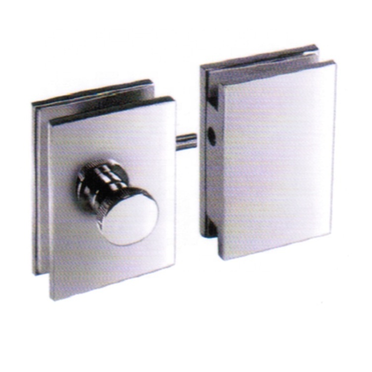 Public Glass Toilet Lock Hardware Stainless Steel Indicator Door Lock