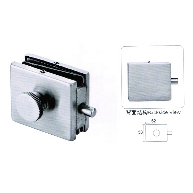 Public Glass Toilet Lock Hardware Stainless Steel Indicator Door Lock