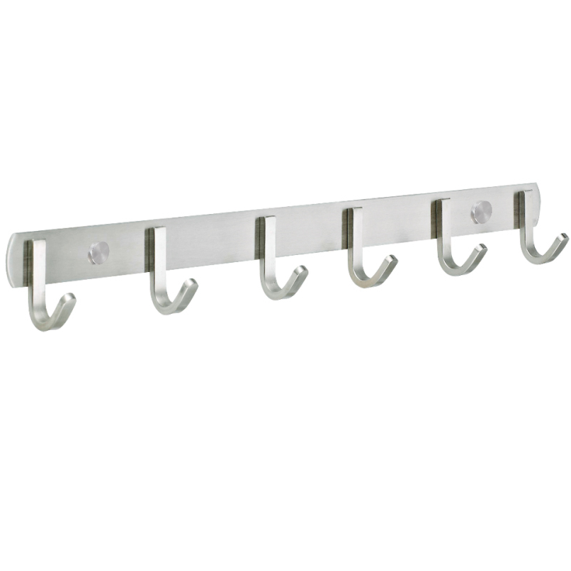 Wall mounted hook rail Bathroom kitchen room hat clothes robe coat towel hanger hook rack