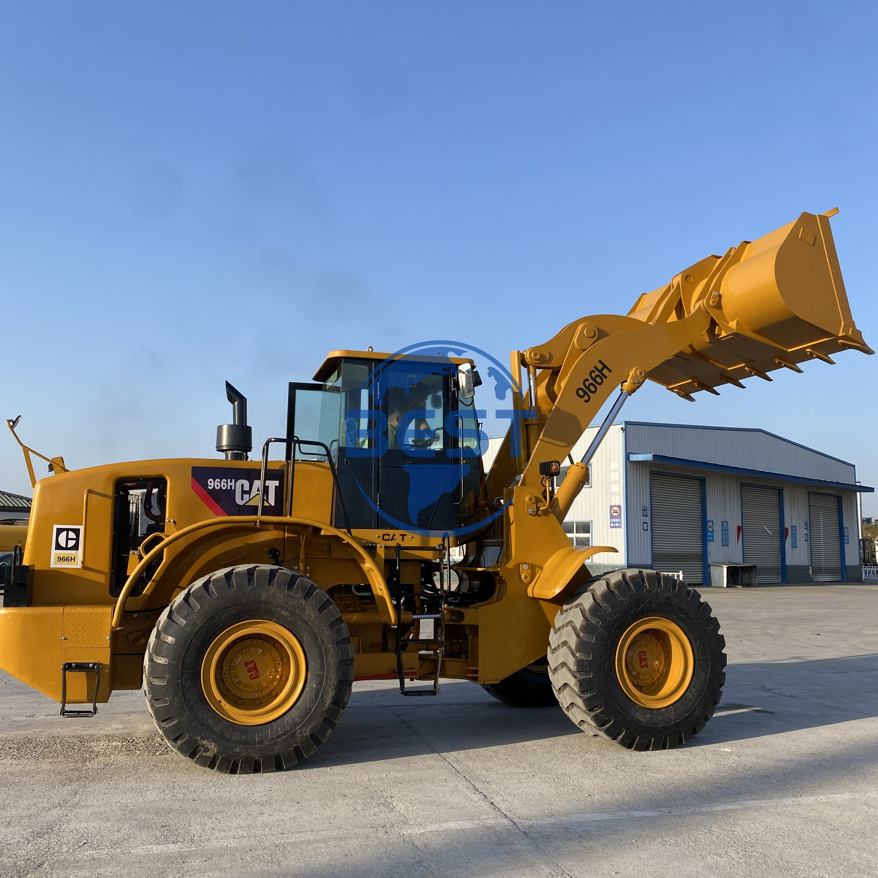 98% New Used CAT 966H wheel loader 6 ton caterpillar 966H Bucket capacity 4M3 front end loader for sale