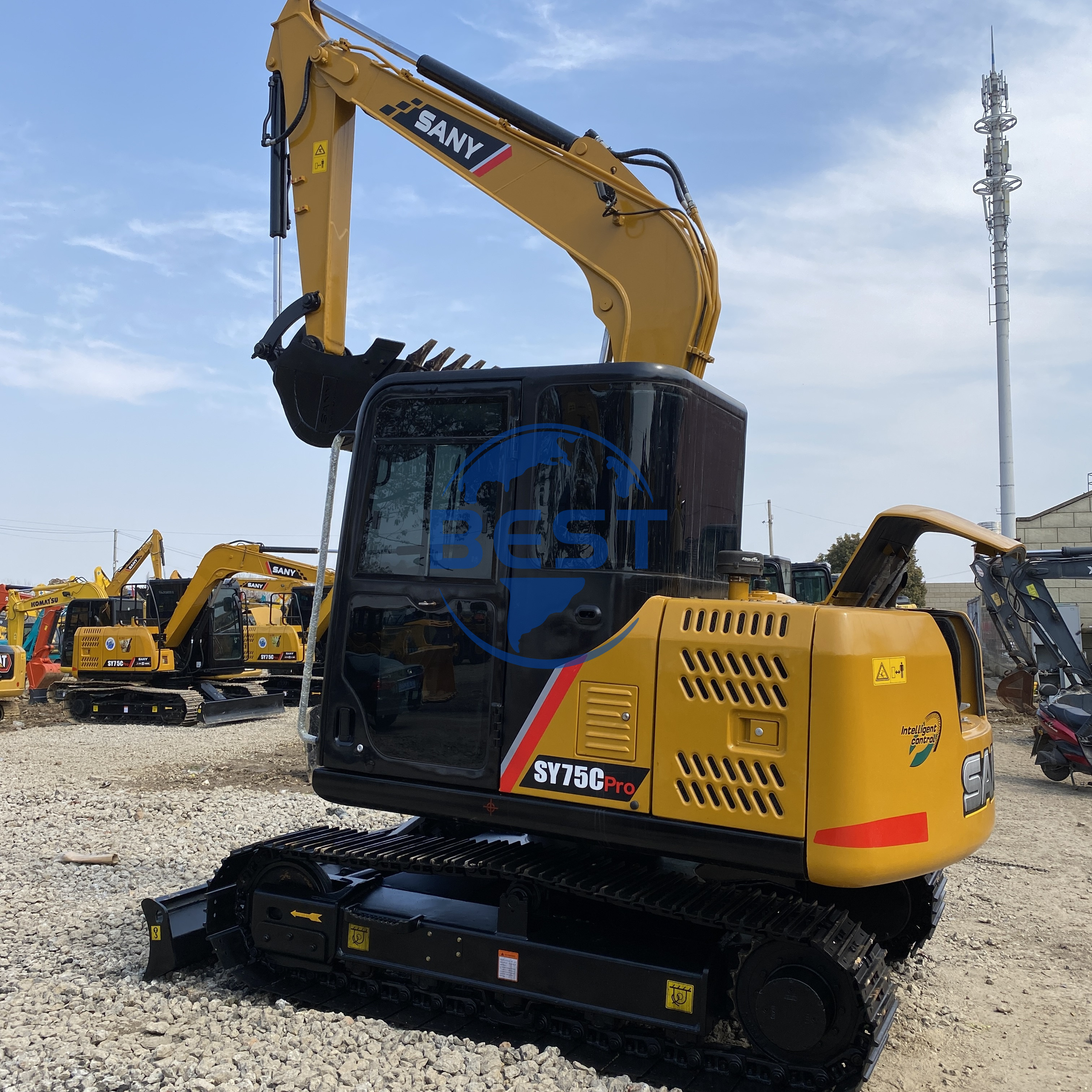 Used SANY SY75C Excavator Original 7 Ton Mini Digger Second-hand Machine With Cheap Price For Sale