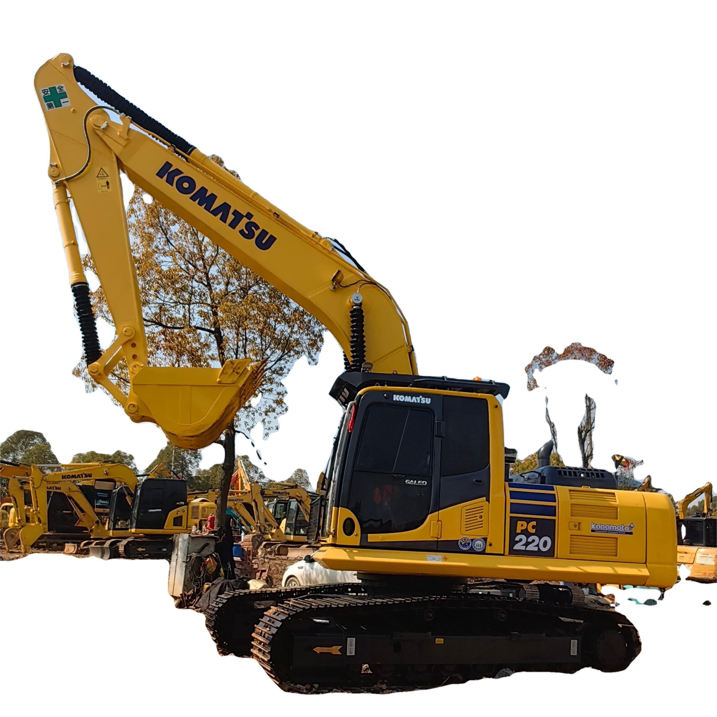 Japanese Original  High Quality    USED  KOMATSU  pc220  crawler  digger     22ton   Komatsu 220  excavators for Sale