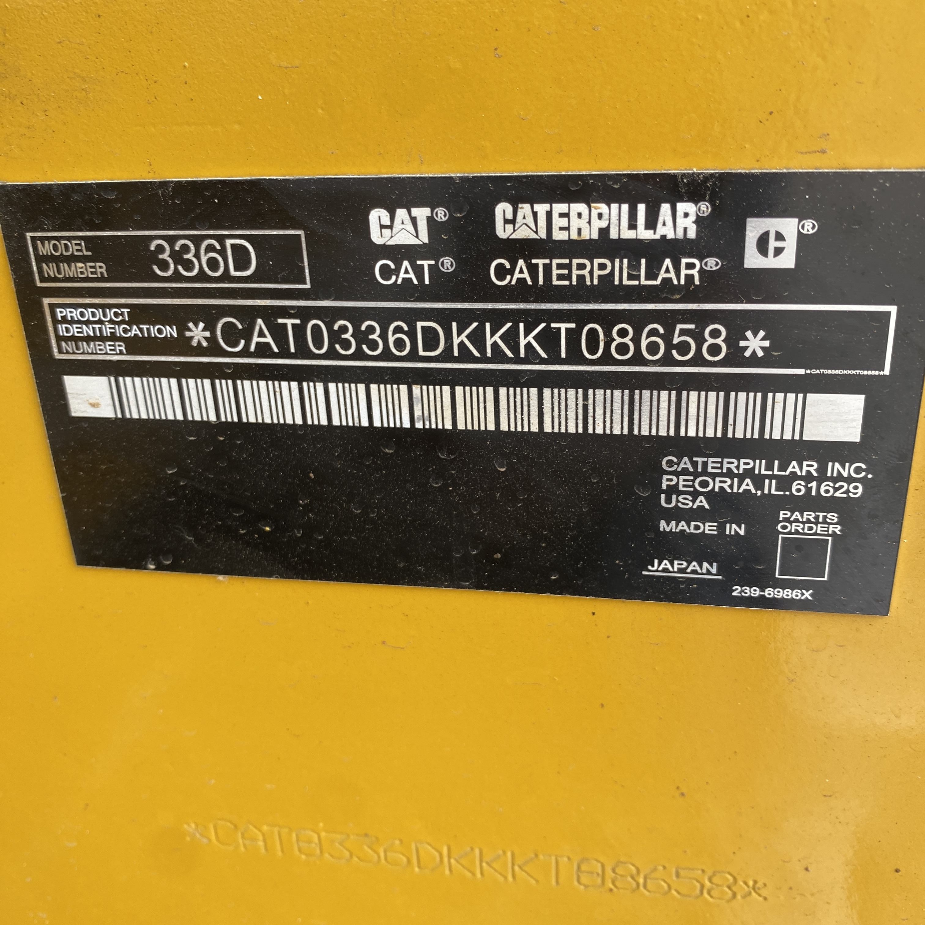 Low price Caterpillar 336d2 excavator CAT 336d2 349d 390d hydraulic excavator for sale