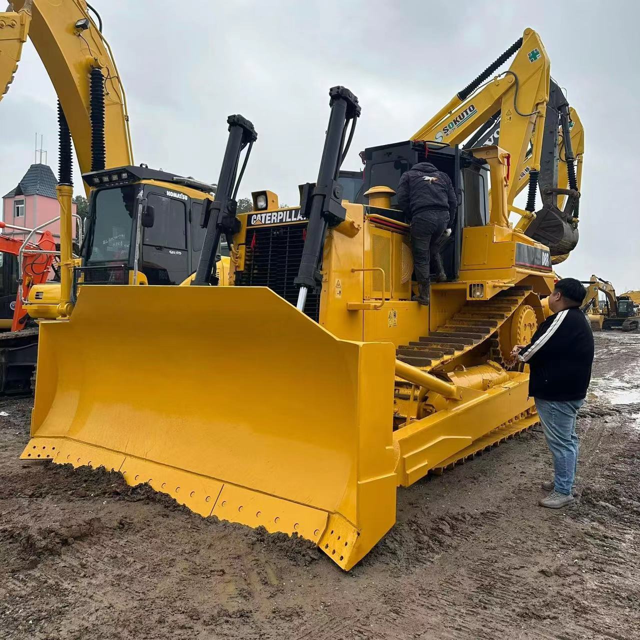 Caterpillar D8R used large crawler bulldozer with good condition best price cat bulldozer D8R