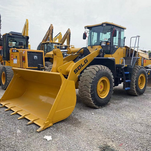 Hot used front loaders 5t Lingong LG956L big sized wheel bucket truck loading and unloading SDLG machinery