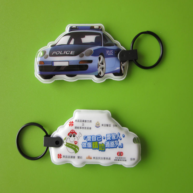 Promotional useful pvc led keychain light keychain/flashlight keychain with Logo custom shape