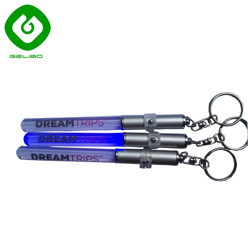 LED light saber,LED light keychain with 7-color light, Light Up Multicolor LED Keychain