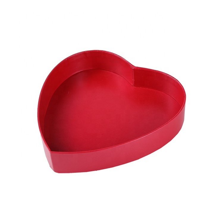 Red heart shape empty sweet candy chocolate cardboard paper gift box