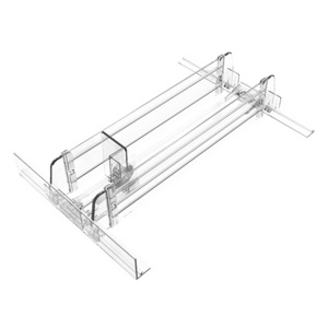 Manufacturing Plastic Shelf Pusher With 70mm Height Divider