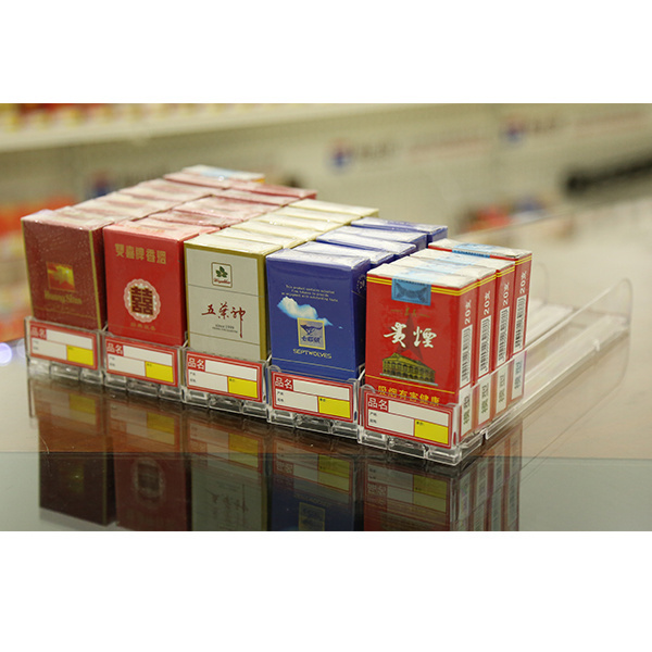 Popular Cigarette Pusher Pack Display Rack With Factory Price