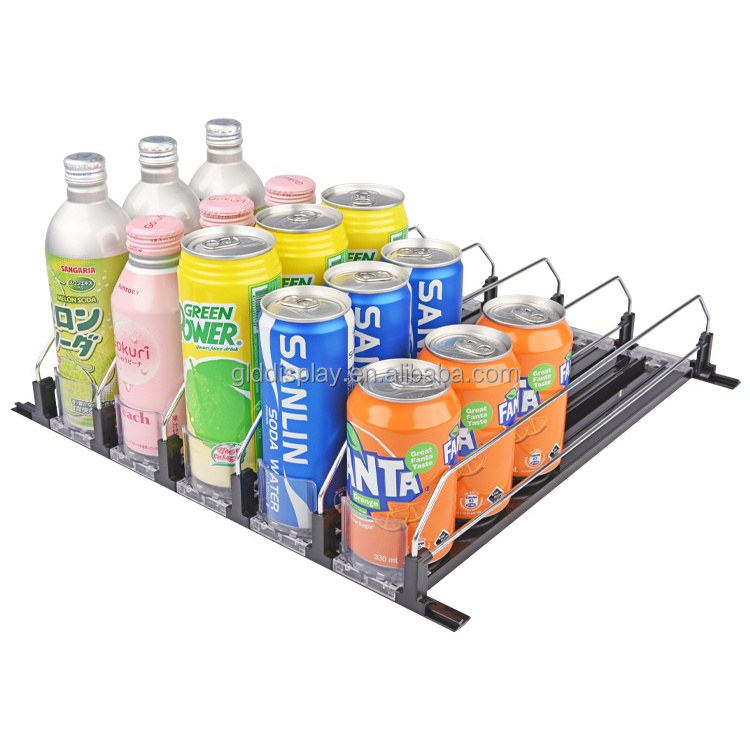 Automatic Drink Bottle Self-pushing Soda Can Organizer For Refrigerator