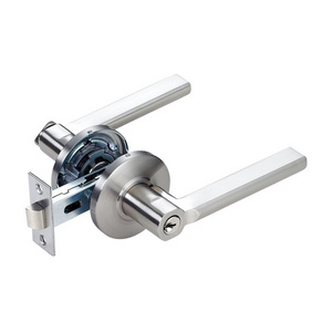 Safe tubular mechanism double sided door handle lever lock korean door lock