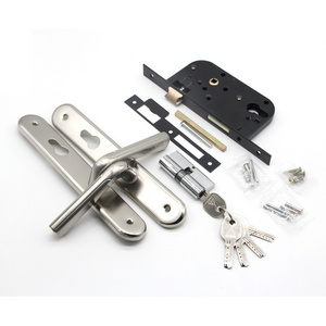 wenzhou door lock factory custom size wooden door mortise latch door locks handle with keys