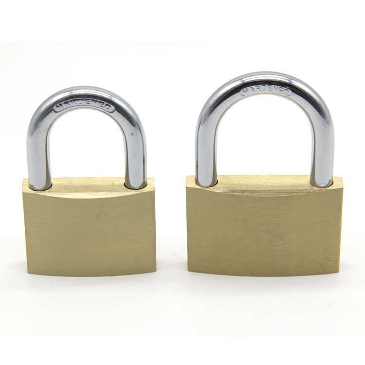 wholesale Iron shackle safety pad lock keyed different wrought iron gate brass copper padlock