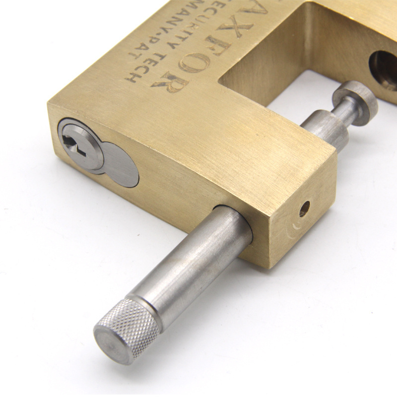 Candado Rectangular de Hierro&Laton American Rectangular Brass Keyed Clear Padlock Pad Lock