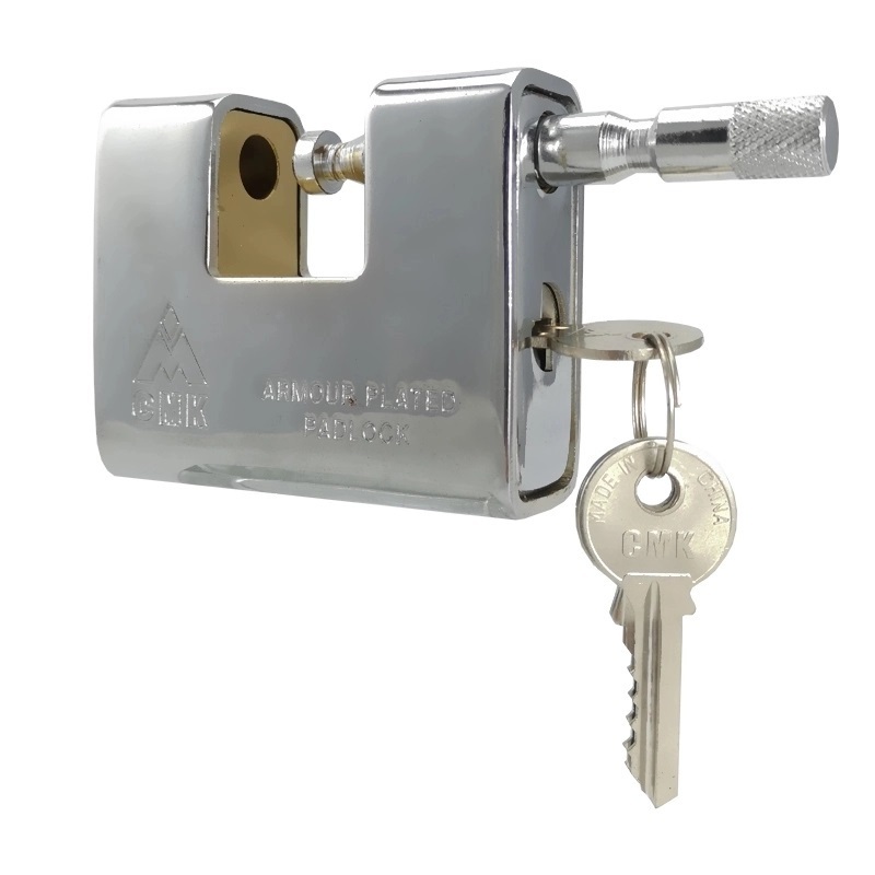 Candado Rectangular de Acero Heavy Duty Safe Full-Sheel Steel Cover Rectangular Door Padlock  94mm Pad Lock