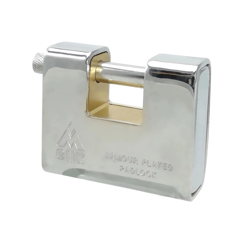 Candado Rectangular de Acero Heavy Duty Safe Full-Sheel Steel Cover Rectangular Door Padlock  94mm Pad Lock