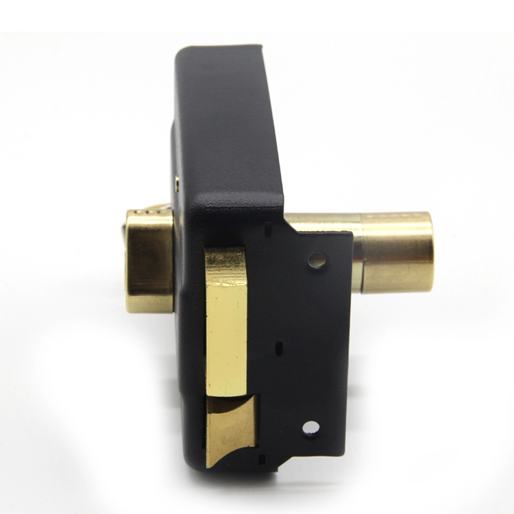 120/140mm Black Mortise Latch Brass Cylinder Lock Body 540 Middle East Iron Door Lock Rim Lock