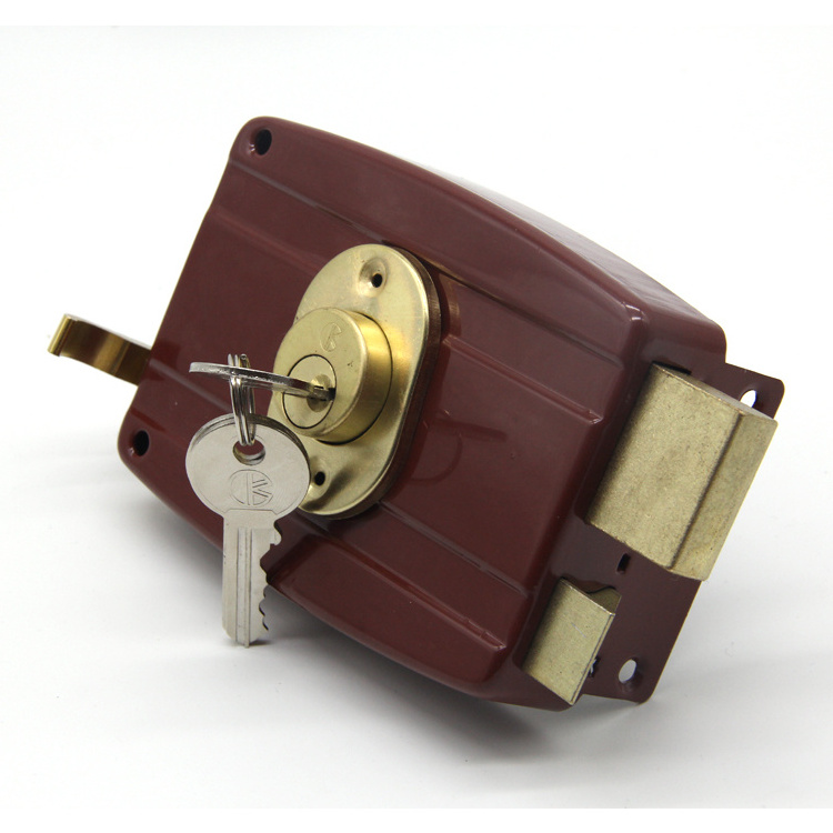 Classic Gate Entrance Cheaper Price Brass Cylinder Anti-theft Wooden Door Household Lock 540 Rim door lock pakistan