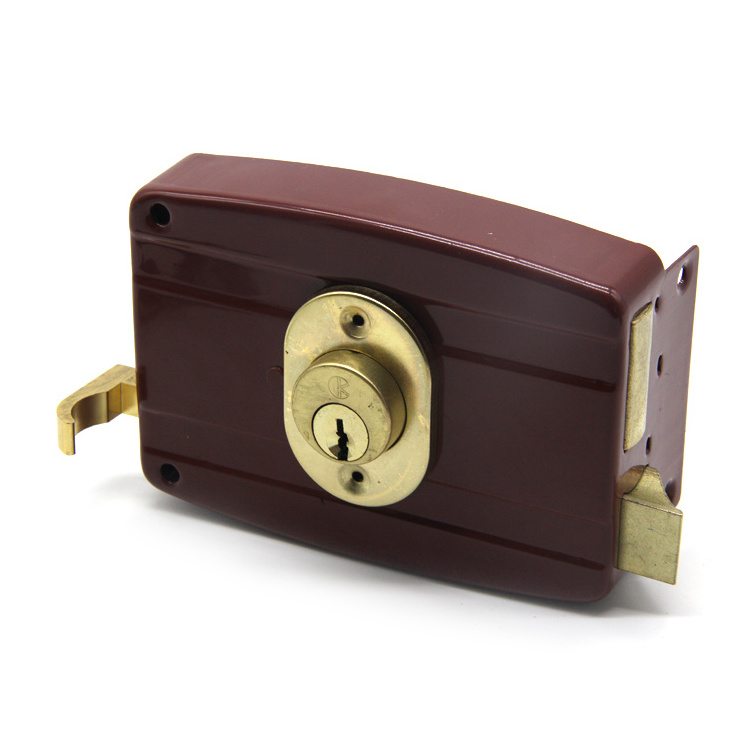 Classic Gate Entrance Cheaper Price Brass Cylinder Anti-theft Wooden Door Household Lock 540 Rim door lock pakistan