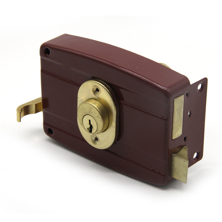 Classic Gate Entrance Cheaper Price Brass Cylinder Anti-theft Wooden Door Household Lock 540 Rim door lock pakistan