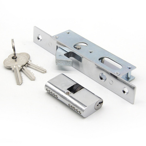 40mm backset safe household mortise africa market lock body Cerradura para Puerta marine slide door lock