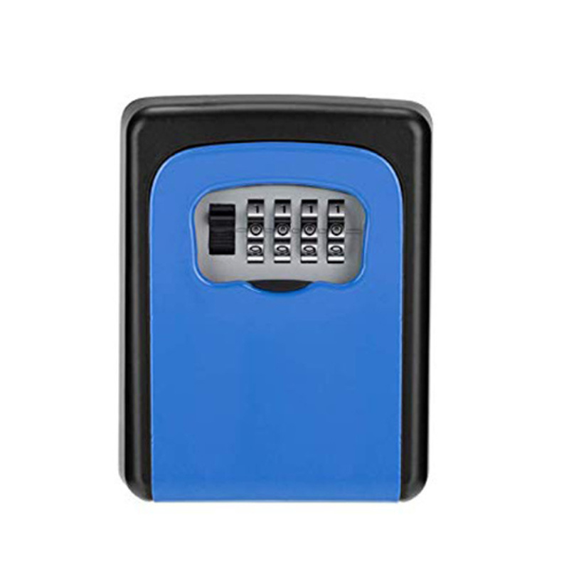 Key Lock Box Wall Mounted 4 Digit Combination Lock Box  House Key Weatherproof Safe Security Key Storage Lock Box