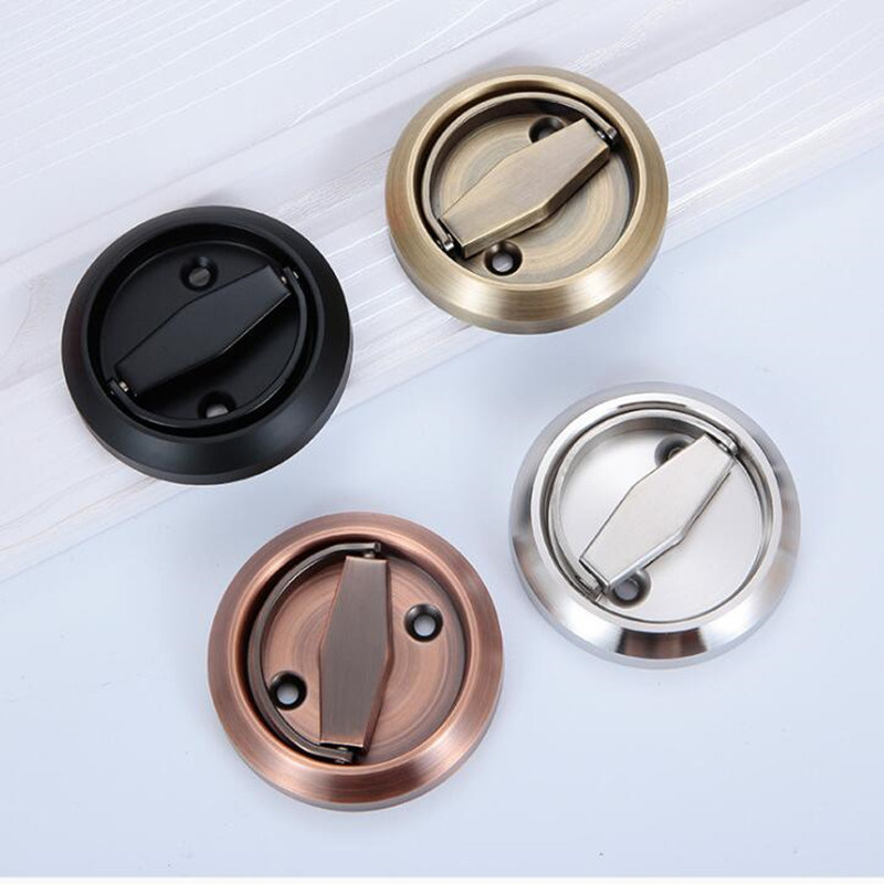 israel style aluminum alloy Door Hardware Stainless Steel Recessed Invisible Door Cabinet push Pull door Lock