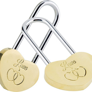 15mm thin small decorative heart shape padlock Valentine's Christmas wedding candado de forma corazon love lock padlocks