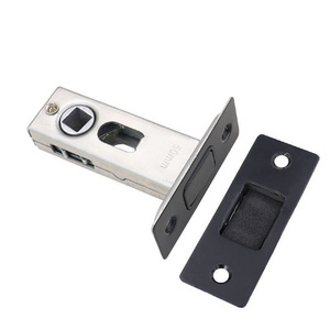 Stainless steelMaterial Lever Handle Locks Magnetic Latch Door Lock Black Color Magnetic Door  Lock