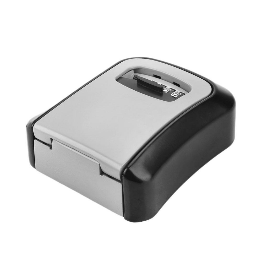 Small metal lock box wall mount 4 digit key storage box cabinet security safes combination heavy keylock box