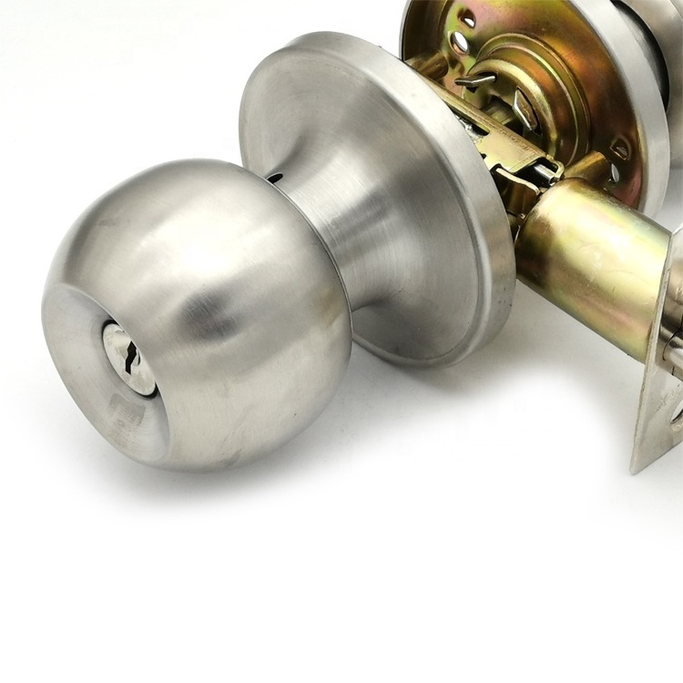 Grade 1/2/3 Residential Entrance Privacy Bathroom Bedroom Interior doorknobs Safe Tubular Cylindrical knob Door Lock