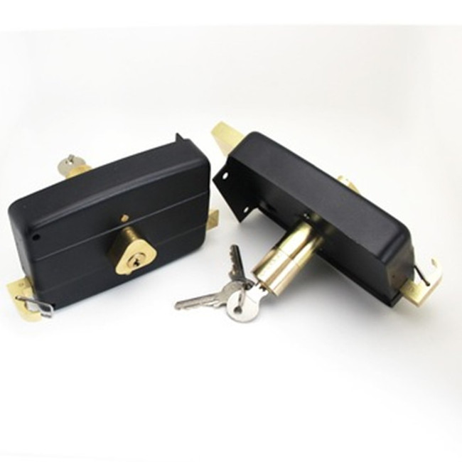 China Manufacturer Brass cylinder rim door lock anti-theft South America 540 Night Latch Rim Door Lock