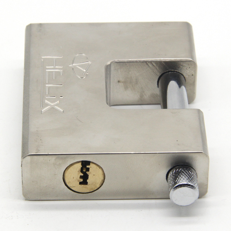 Wholesale 74MM Hardened Solid Steel Rectangle padlock candados iron lock padlock with master key