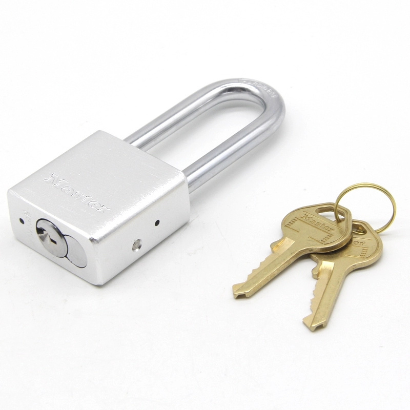 New types top security long shackle aluminium padlock