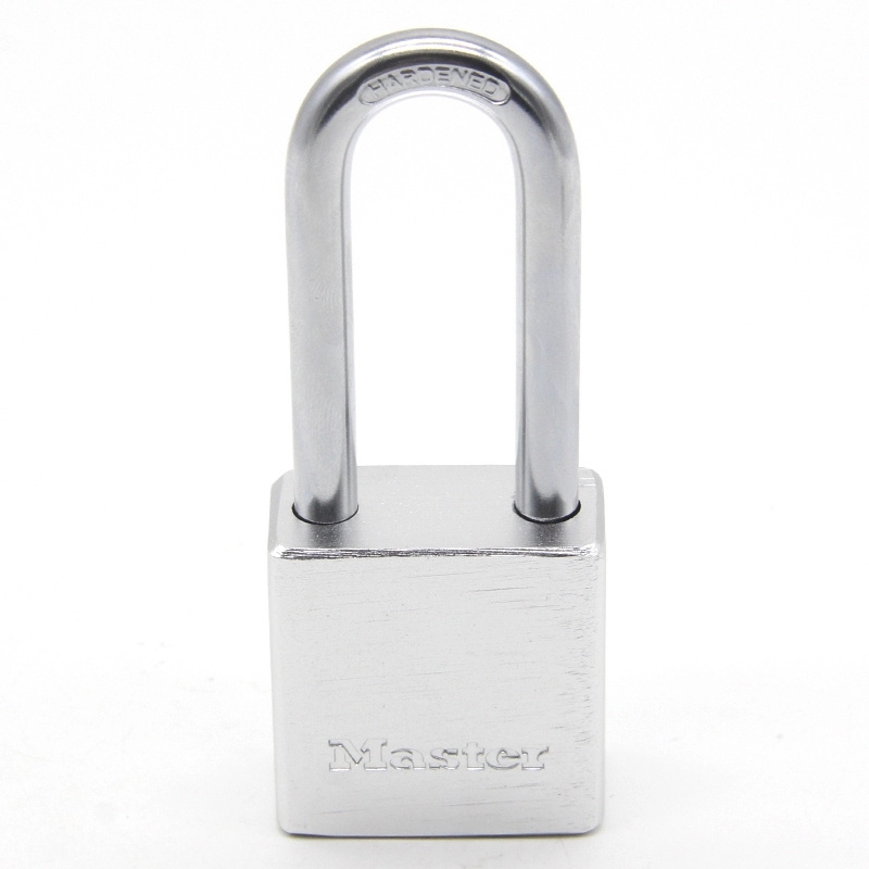 New types top security long shackle aluminium padlock