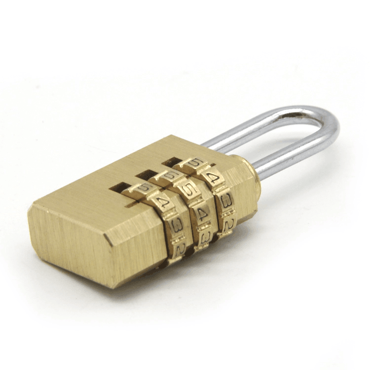 Mini Gold Brass lock Letter Number Custom Combination Padlock