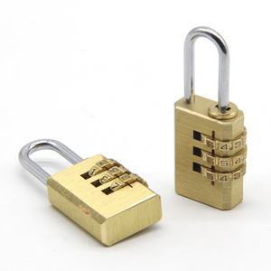 Mini Gold Brass lock Letter Number Custom Combination Padlock