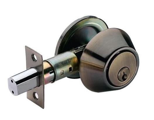 New Arrival european satin Stainless Steel entry door knob deadbolt lock keyed single Double Brass deadbolt door lock