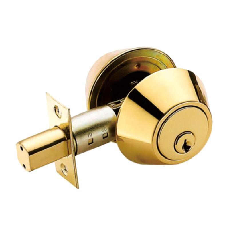 New Arrival european satin Stainless Steel entry door knob deadbolt lock keyed single Double Brass deadbolt door lock