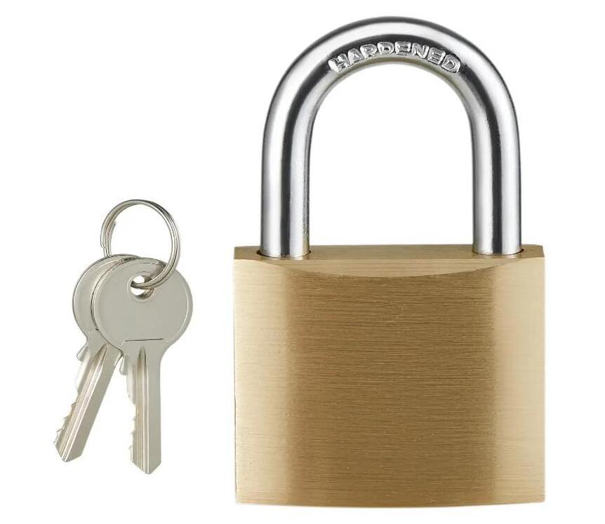 Good quality waterproof safety 38/40/50mm bulk padlock Candado Copper bronze Padlocks Thick Brass Padlock and keys in bulk