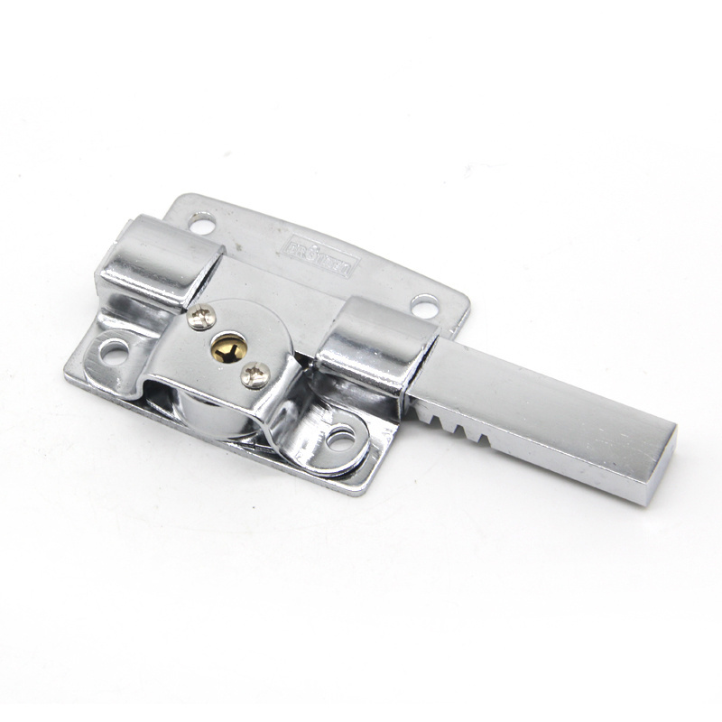 Stainless Steel chrome plated Door Latch Sliding Lock Iron Bolt door shutter locks  With Keys